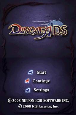 Disgaea DS  title screen image #1 