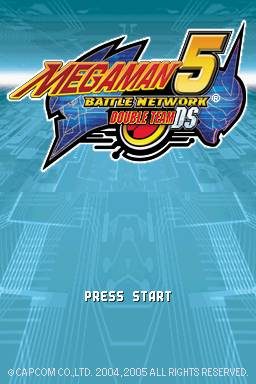 Mega Man Battle Network 5: Double Team DS  title screen image #1 