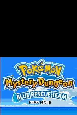 Pokémon Mystery Dungeon: Blue Rescue Team title screen image #1 