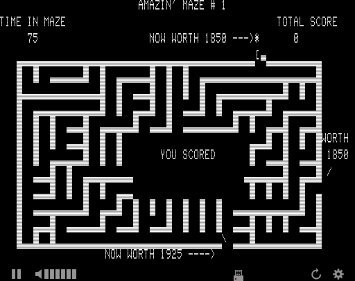 Amazin' Maze  in-game screen image #1 