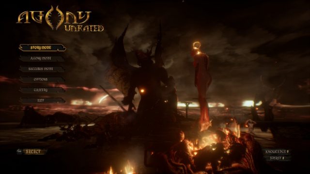 Agony  title screen image #1 