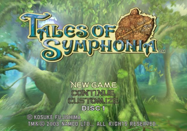Tales of Symphonia  title screen image #1 