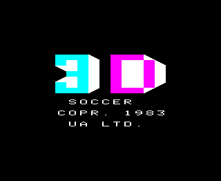 3D Soccer title screen image #1 