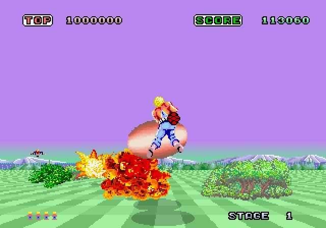 Sega Ages: Space Harrier  in-game screen image #1 
