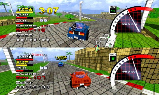 3D Pixel Racing in-game screen image #2 