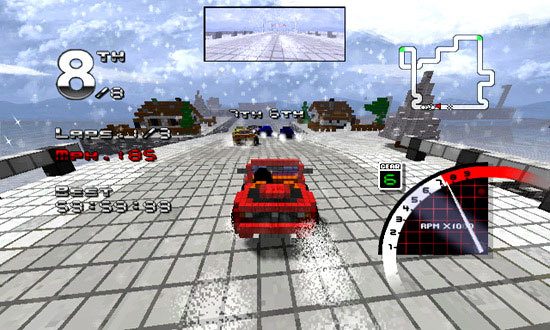 3D Pixel Racing in-game screen image #1 