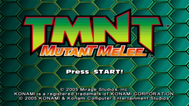 Teenage Mutant Ninja Turtles: Mutant Melee  title screen image #1 