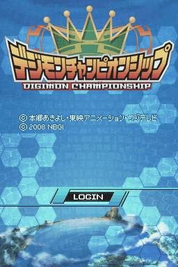 Digimon Championship  title screen image #1 
