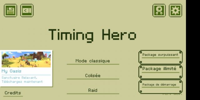 Timing Hero: Retro Fighting Action RPG title screen image #1 