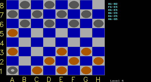 Checkers in-game screen image #1 