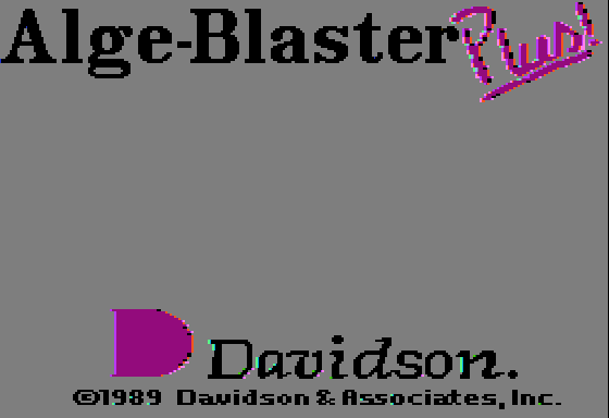 Alge-Blaster Plus! title screen image #1 