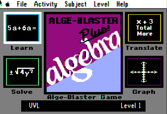 Alge-Blaster Plus! in-game screen image #1 