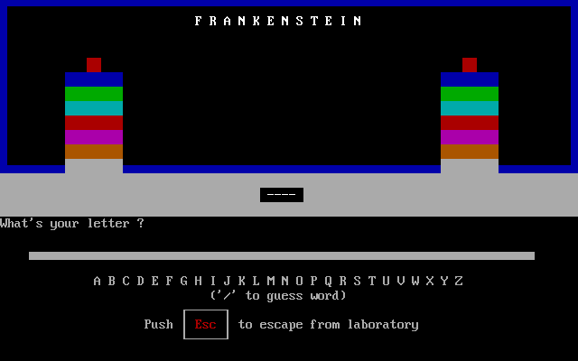 Frankenstein  title screen image #1 