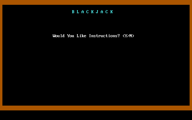 Blackjack title screen image #1 