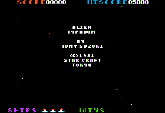 Alien Typhoon title screen image #1 