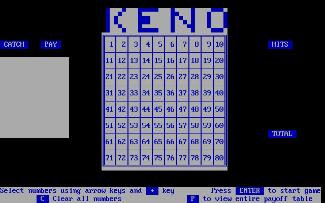 PC-Keno title screen image #1 