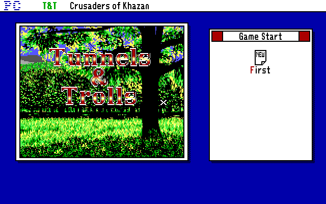 Tunnels & Trolls: Crusaders of Khazan title screen image #1 