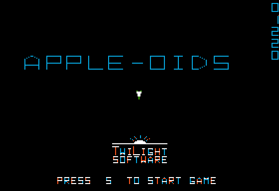 Apple-oids title screen image #1 