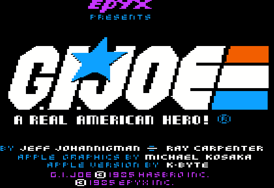 G.I. Joe: A Real American Hero title screen image #1 
