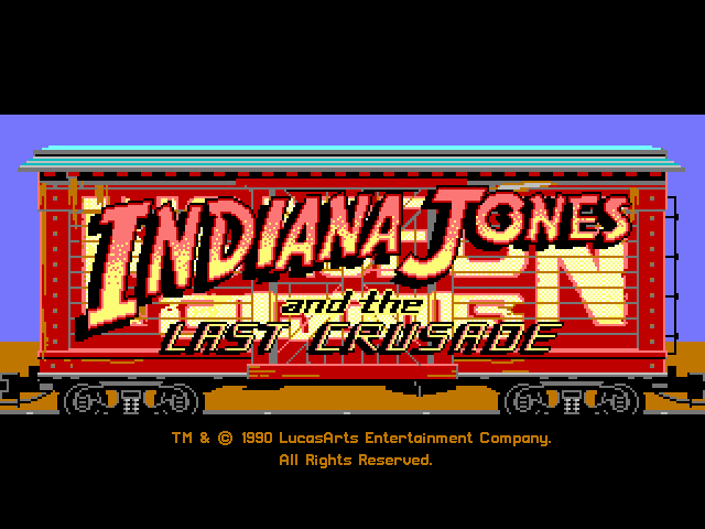 Indiana Jones and the Last Crusade: The Graphic Adventure title screen image #1 