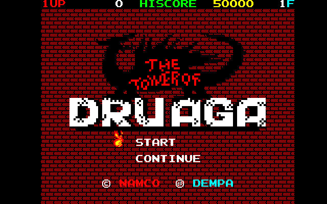 The Tower of Druaga  title screen image #1 