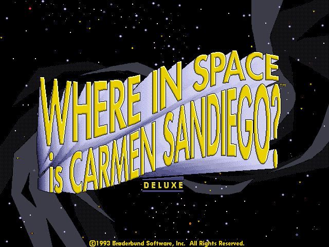 Where in Space is Carmen Sandiego? title screen image #1 
