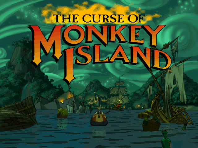 The Curse of Monkey Island  title screen image #1 