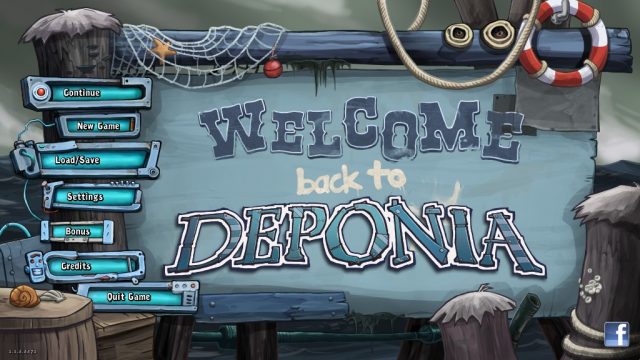 Chaos on Deponia  title screen image #1 