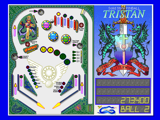 Solid State Pinball: Tristan in-game screen image #1 