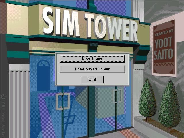 SimTower  title screen image #1 