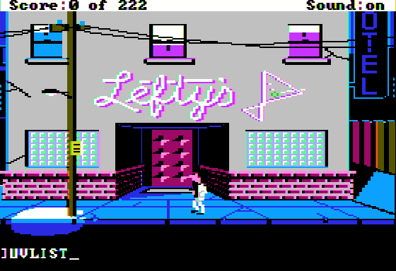 Leisure Suit Larry: In the Land of the Lounge Lizards in-game screen image #1 