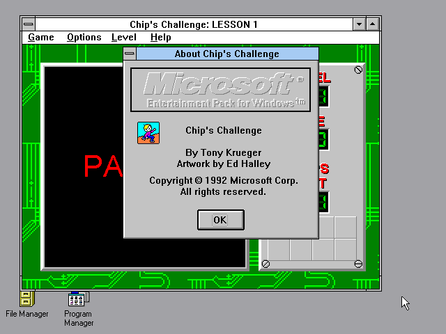 Chip's Challenge title screen image #1 