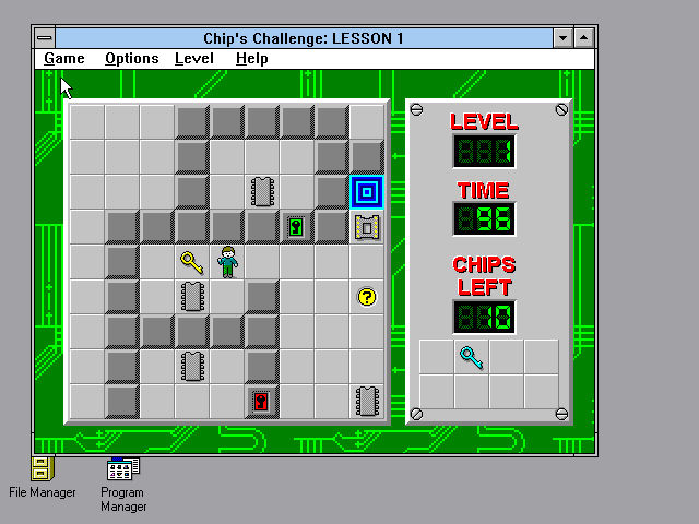 Chip's Challenge in-game screen image #1 