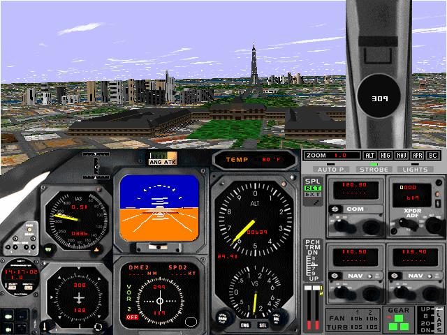 Flight Simulator for Windows 95  in-game screen image #1 