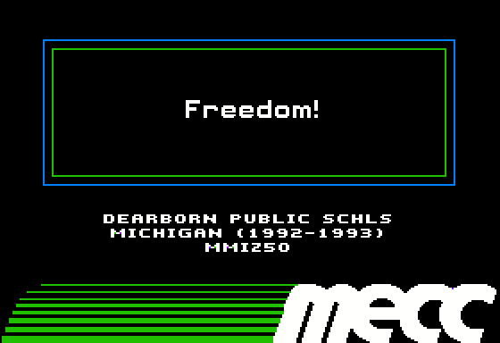 Freedom! title screen image #2 