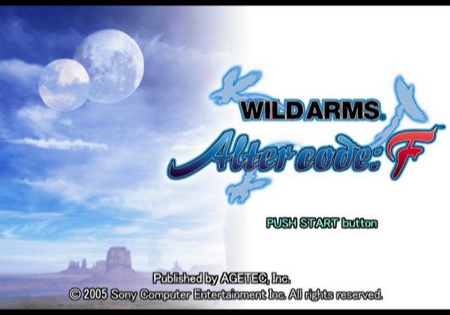 Wild ARMs Alter Code: F  title screen image #1 