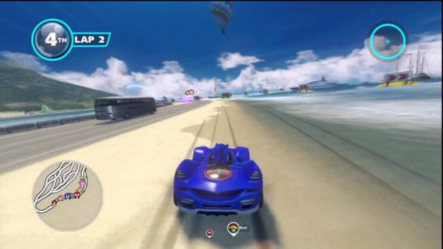 Sonic & All-Stars Racing Transformed in-game screen image #2 