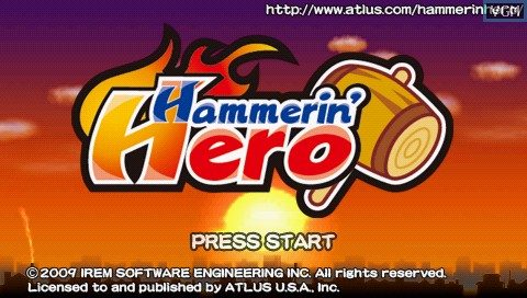 Hammerin' Hero  title screen image #1 