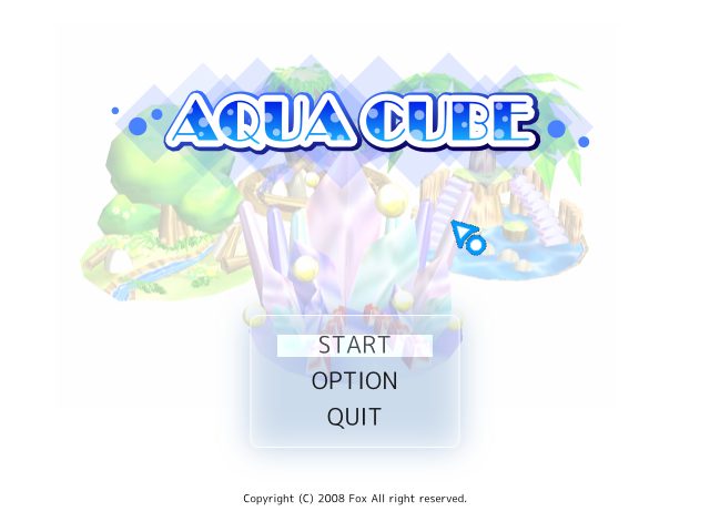 Aqua Cube title screen image #1 