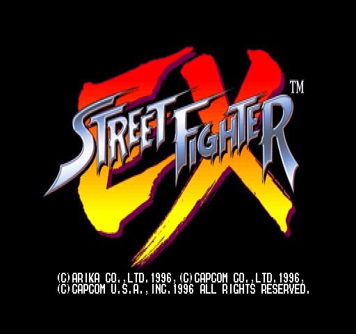 Street Fighter EX title screen image #1 