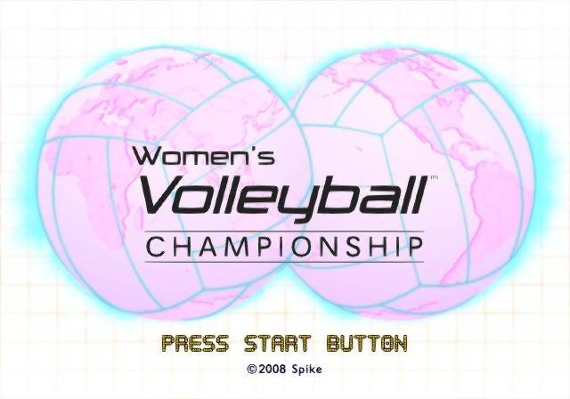 Women's Volleyball Championship  title screen image #1 