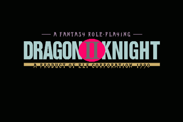 Dragon Knight II  title screen image #1 