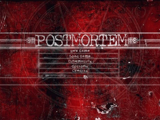 Post Mortem title screen image #1 