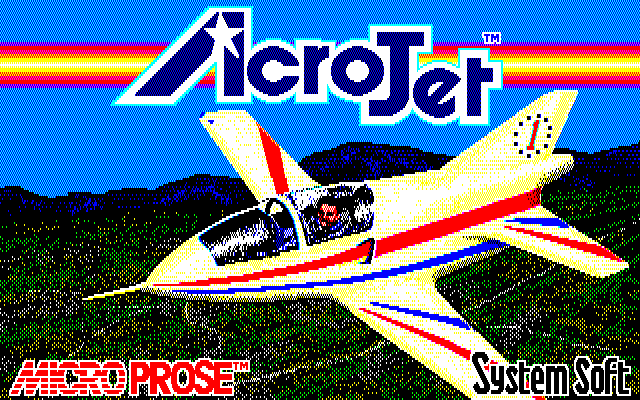 AcroJet: The Advanced Flight Simulator  title screen image #1 