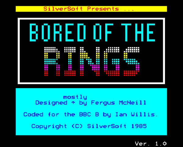 Bored of the Rings title screen image #1 