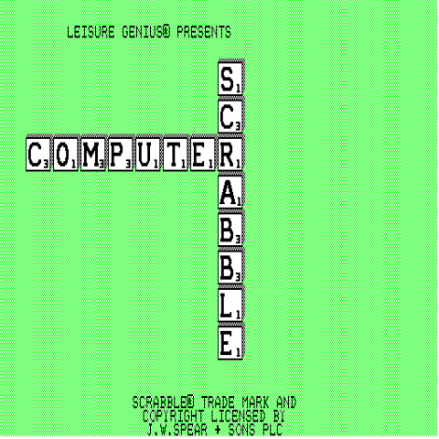 Computer Scrabble  title screen image #1 