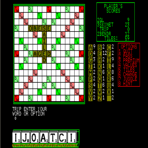 Computer Scrabble  in-game screen image #1 