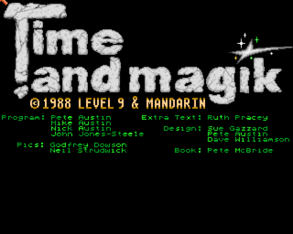 Time and Magik: The Trilogy title screen image #1 