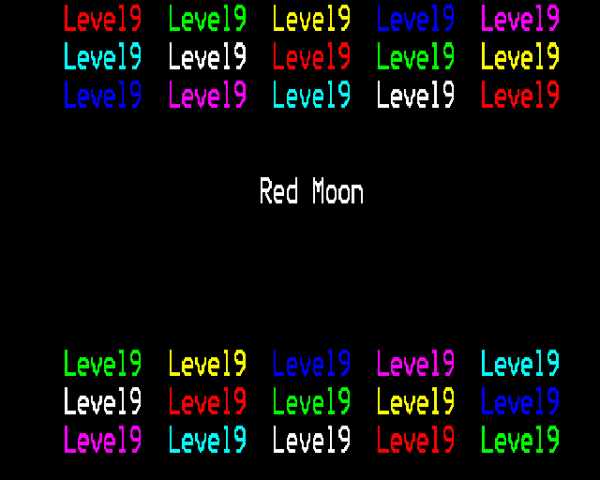 Red Moon title screen image #1 