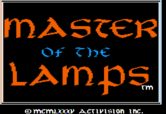 Master of the Lamps  title screen image #1 